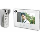 Kit videointerfon 1 familie cu monitor intern de 7