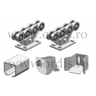 Set autoportant pentru porti in consola max 400Kg FIER NATURAL P70/5R-N-KIT