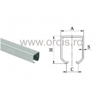Sina zincata pentru porti suspendate 6 m 920P6m
