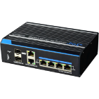 Switch industrial 4 porturi PoE++ (60W) cu doua uplinkuri SFP UTP7204GE-HPOE