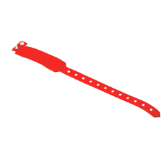 Bratara rosie RFID de unica folosinta cu cip EM 125kHZ ABK-4010EM-R