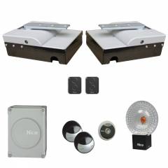 Kit Nice X-FABKIT 2124 XMETRO2124KCE ,24Vdc,pentru porti batante cu canaturi de pana la 2.3m,cu montare in pamant