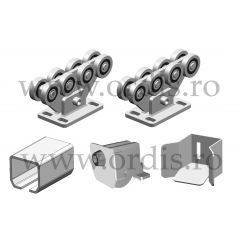 Set autoportant pentru porti in consola max 400Kg FIER NATURAL P70/5R-N-KIT